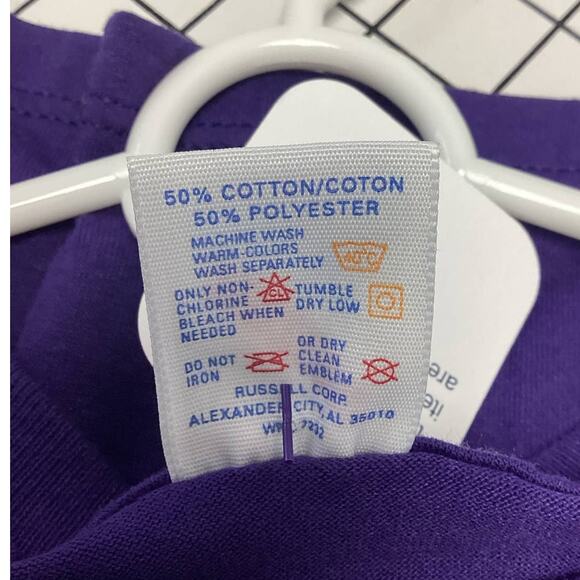 Hand Printed Upcycled XL Fall Leaves Floral Harvest Bouquet Short Sleeve Tee - Picture 5 of 7